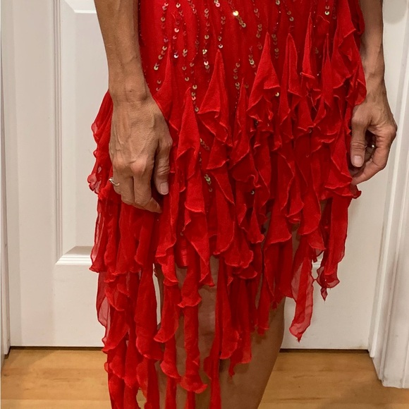 Red Sequin Dress - Picture 2 of 4